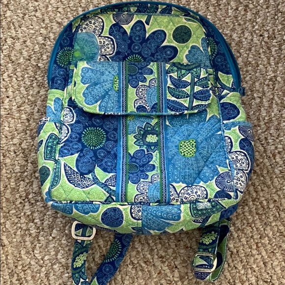 Vera Bradley Handbags - Blue and Green Vera Bradley Backpack